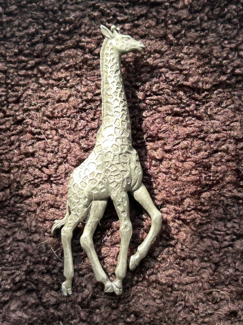 Vintage JJ Jonette Brass Giraffe Accent Figurine